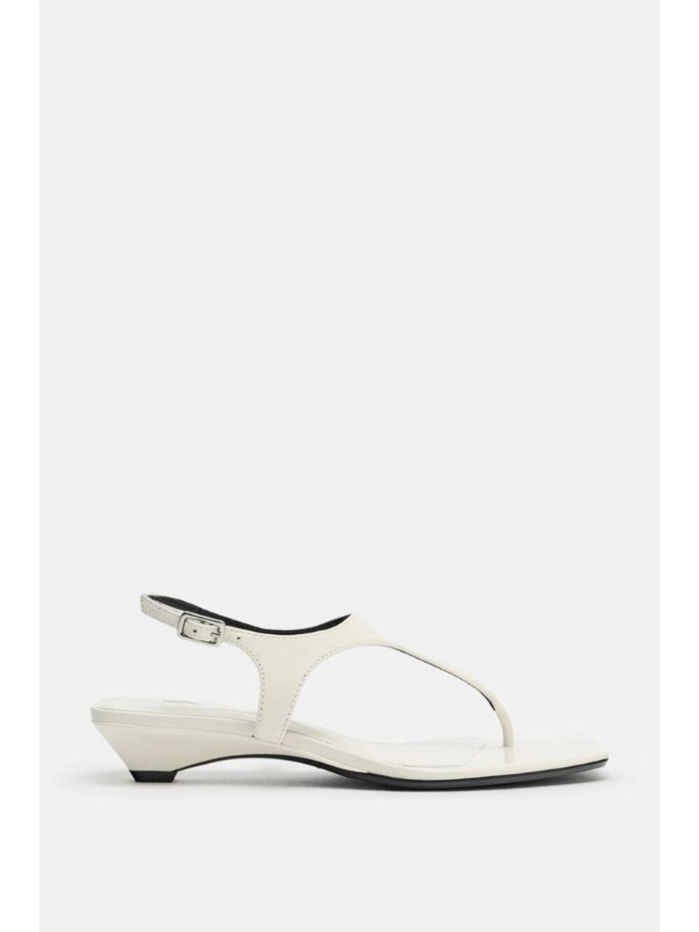 ZARA LEATHER BUCKLE STRAP SANDALS